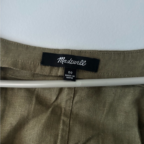 Madewell linen green set - crop top and harlow pant - Picture 8 of 8